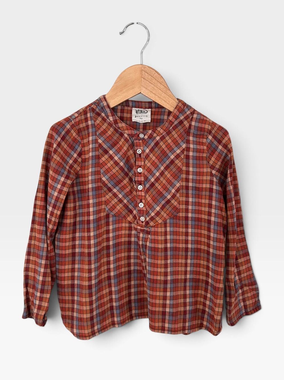 Yearling by DÔEN Children’s Plaid Top, Size 4/5